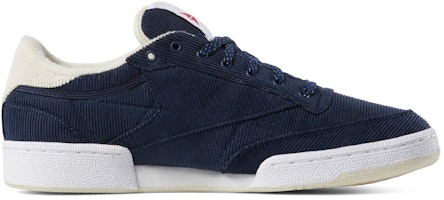 Reebok Club C 85 燈芯絨 時尚百搭 復古低筒休閒板鞋 男女款 午夜藍 Order Reebok Club C 85 燈芯絨 時尚百搭 復古低筒休閒板鞋 男女款 午夜藍