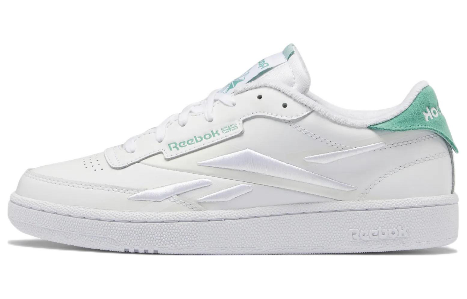 Reebok Club C 85 Cozy Wear-resistant Skateboarding Shoes Unisex White GW7615