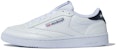 Reebok Club C 85 Kasut Rendah Putih Kelabu Kasut Skateboard 'White Grey' FZ4438