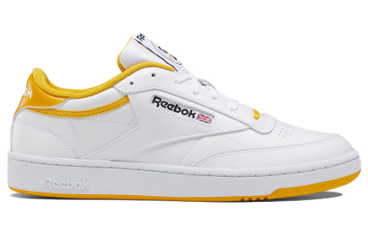 Reebok Club C 85 Running Shoes White/Yellow 圖 2