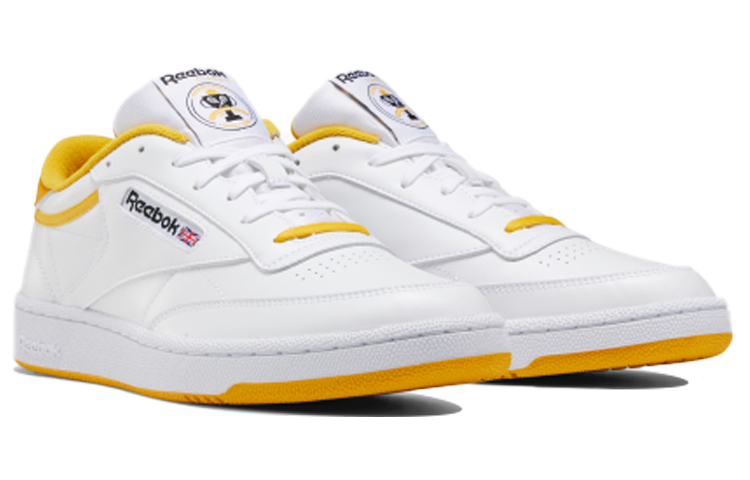 Reebok Club C 85 Running Shoes White/Yellow 圖 3