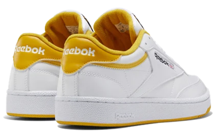 Reebok Club C 85 Running Shoes White/Yellow 圖 4