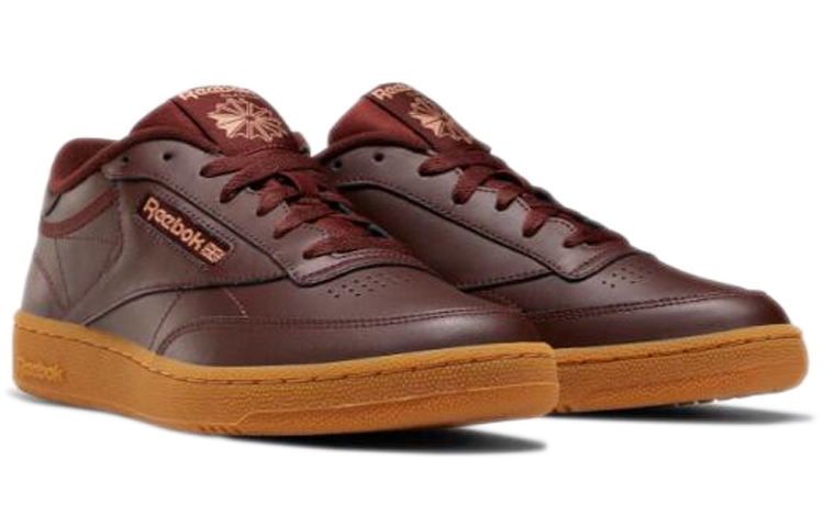 Lookbook Reebok Club C 85 Baskets Marron Sneakers EF3250