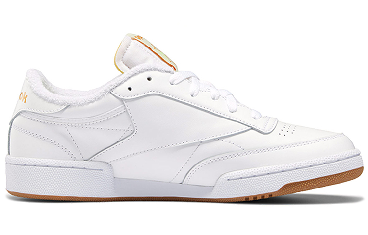 Order Reebok Club C 85 Kasut Skate Rendah Santai Putih Kuning 'Cement' FX1469