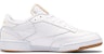 Reebok Club C 85 Kasut Skate Rendah Santai Putih Kuning 'Cement' FX1469