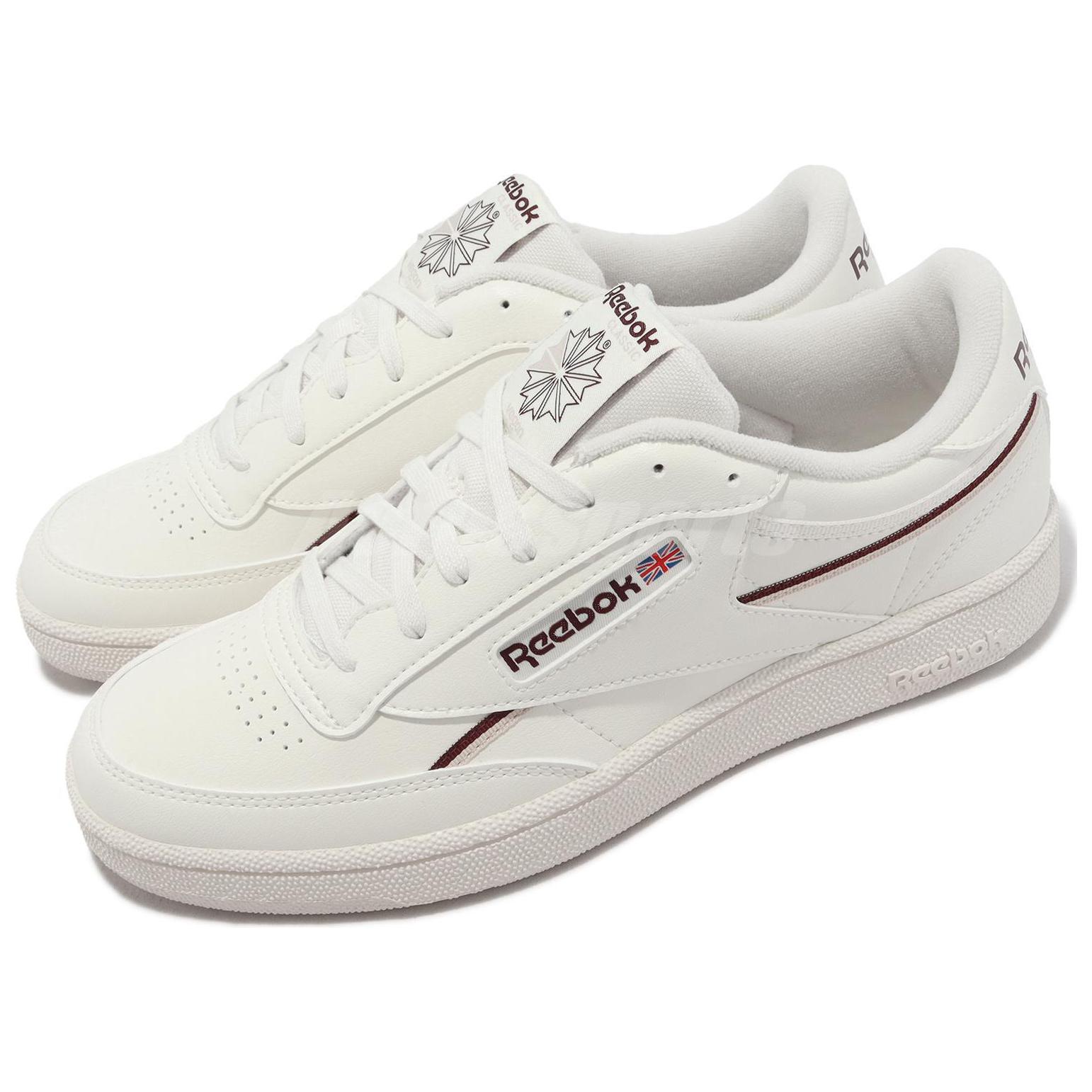 Lookbook Reebok Club C 85 Vegan ''Krijtwit Maroon'' 100033004