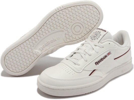 Reebok Club C 85 Vegan ''Krijtwit Maroon'' 100033004 Details for Reebok Club C 85 Vegan ''Krijtwit Maroon'' 100033004