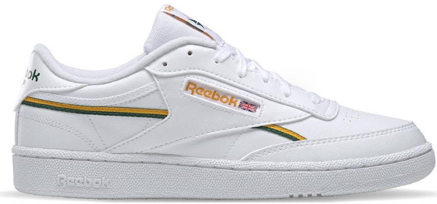 Reebok Club C 85 Vegan 'White Green Gold' GY7154 Order Reebok Club C 85 Vegan 'White Green Gold' GY7154