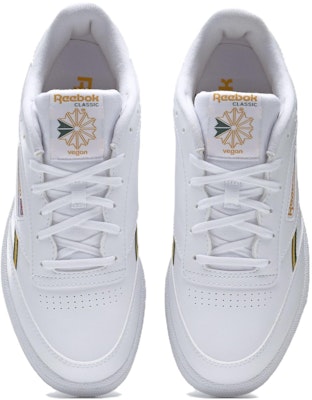 Reebok Club C 85 Vegan 'White Green Gold' GY7154 Purchase Reebok Club C 85 Vegan 'White Green Gold' GY7154