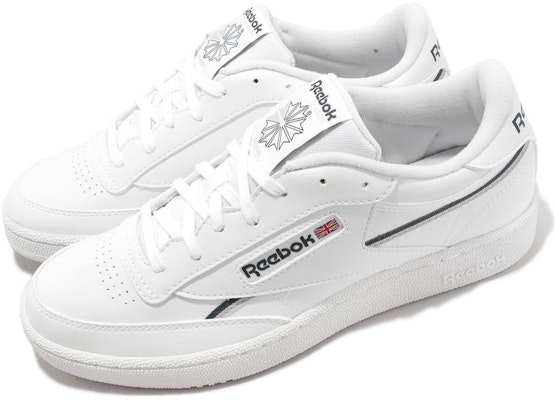 Reebok Club C 85 Vegan 'White Hoops Blue' 100033005 Lookbook Reebok Club C 85 Vegan 'White Hoops Blue' 100033005