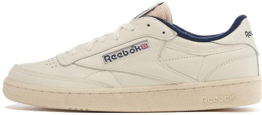 Reebok Club C 85 Vintage 'Chalk Vector Navy' Lelaki & Wanita 100007796 Buy Reebok Club C 85 Vintage 'Chalk Vector Navy' Lelaki & Wanita 100007796