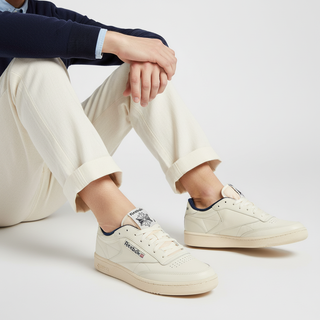 Order Reebok Club C 85 Vintage 'Chalk Vector Navy' Lelaki & Wanita 100007796