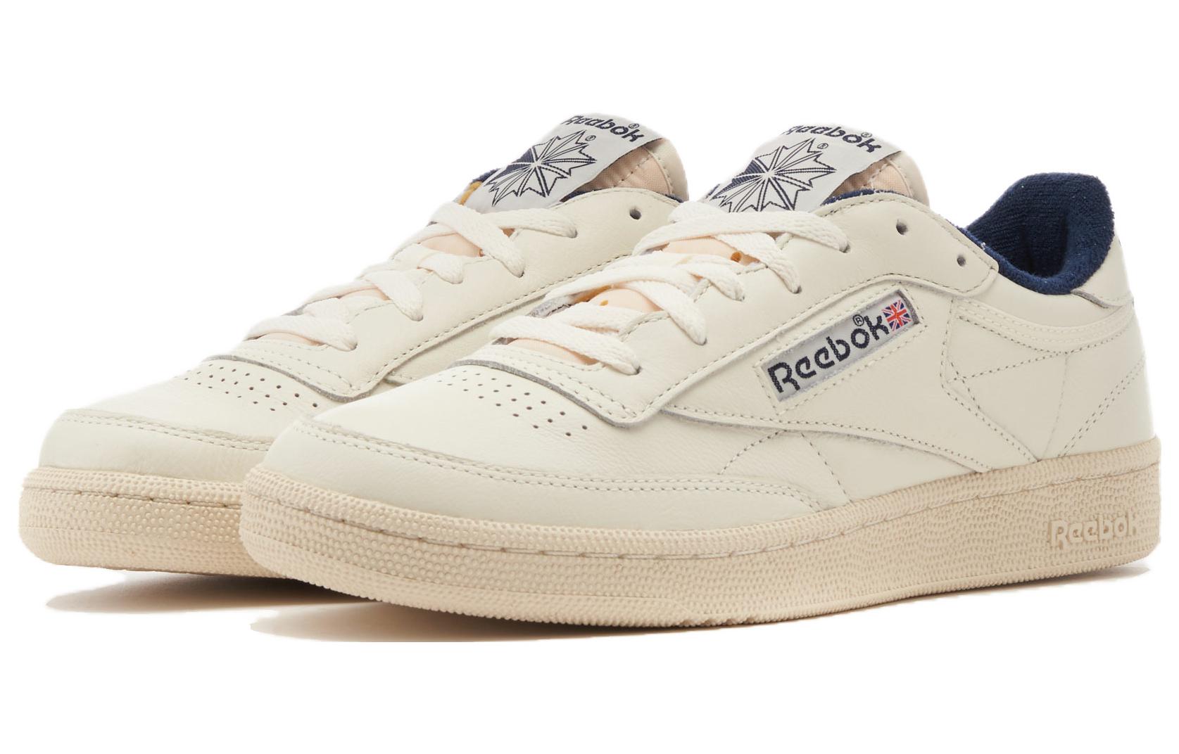 Shop Reebok Club C 85 Vintage 'Chalk Vector Navy' Lelaki & Wanita 100007796