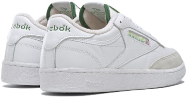 Reebok Club C 85復古時尚悠閒板鞋 男女款 白棕綠 Shop Reebok Club C 85復古時尚悠閒板鞋 男女款 白棕綠