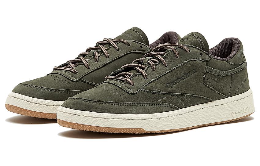 Lookbook Reebok Club C 85 WP 低筒休閒板鞋 軍綠色