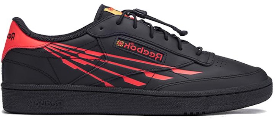 Reebok Club C 'Black Red' 100034257 Order Reebok Club C 'Black Red' 100034257