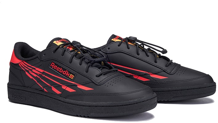 Reebok Club C 'Black Red' 100034257 Lookbook Reebok Club C 'Black Red' 100034257