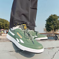 Purchase Reebok Club C 復古拼色 減震耐磨 低筒 帆布鞋 男女款 綠白