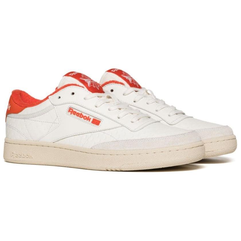 Reebok Club C 'White Neon Orange' 圖 3