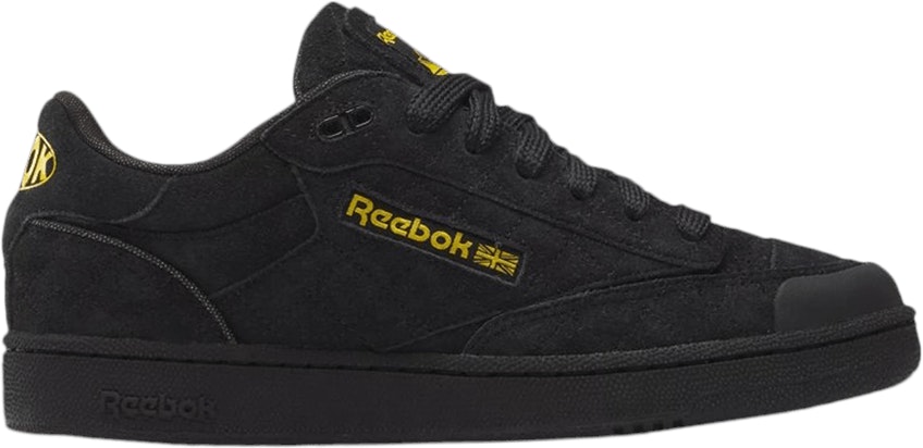 Reebok club c black suede best sale gum