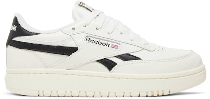 (Women) Reebok Club C Double 'Chalk Black' H04190 (Women) Reebok Club C Double 'Chalk Black' H04190