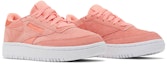Cheap (W) Reebok Club C Double 'Twisted Coral' - Kasut Wanita Warna Coral Terbaik FZ0848