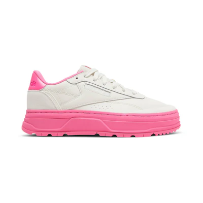 (W) Reebok Club C Double Geo 'Chalk Atomic Pink'