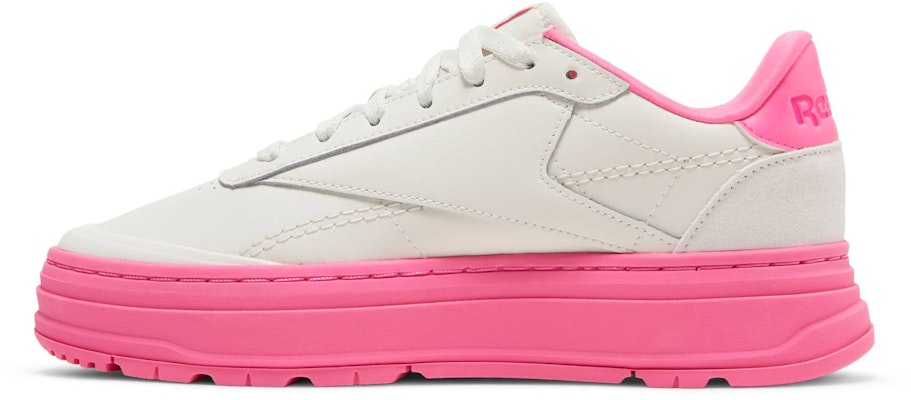(Women)  Reebok Club C Double Geo 'Chalk Atomic Pink'  GW5437 Lookbook (Women)  Reebok Club C Double Geo 'Chalk Atomic Pink'  GW5437
