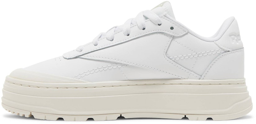 (Women)  Reebok Club C Double Geo 'Triple White'  H69140 Lookbook (Women)  Reebok Club C Double Geo 'Triple White'  H69140