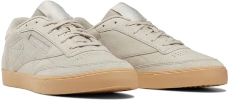 Lookbook Reebok Club C FVS 防滑耐磨舒適輕便 低筒休閒板鞋 男女同款 杏色