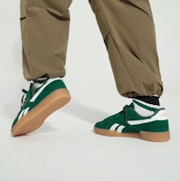 Reebok Club C GROUNDS UK 復古舒適 防滑耐磨 低筒 板鞋 男女同款 綠色 2