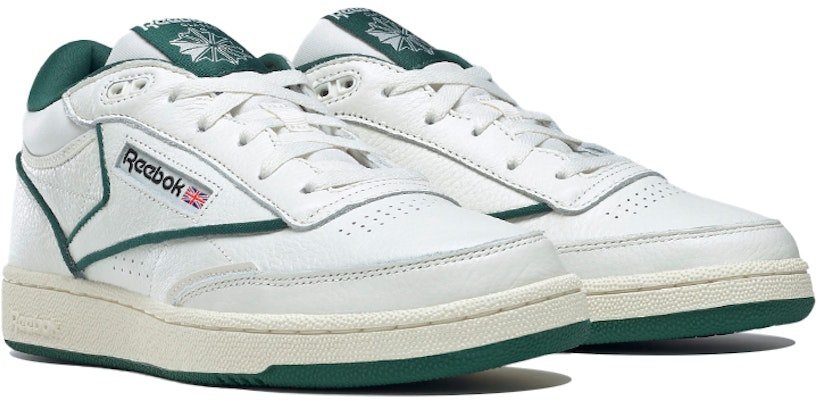 Reebok Club C Mid 2 'Chalk Dark Green' GZ5719 Lookbook Reebok Club C Mid 2 'Chalk Dark Green' GZ5719
