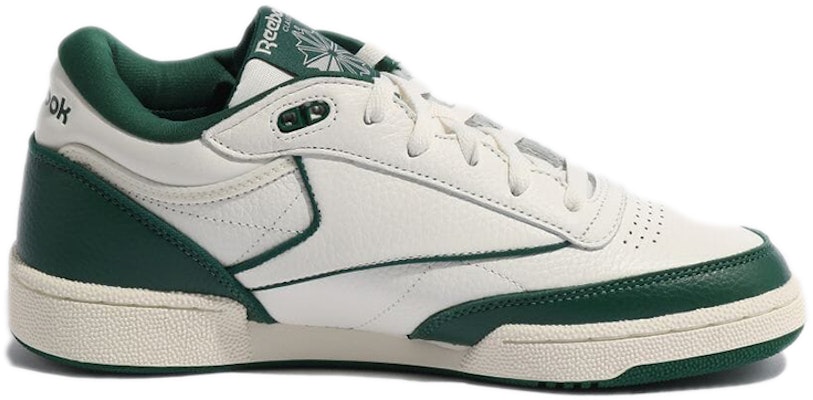Reebok Club C Mid 2 防滑耐磨 中筒 板鞋 男女同款 白綠 Order Reebok Club C Mid 2 防滑耐磨 中筒 板鞋 男女同款 白綠