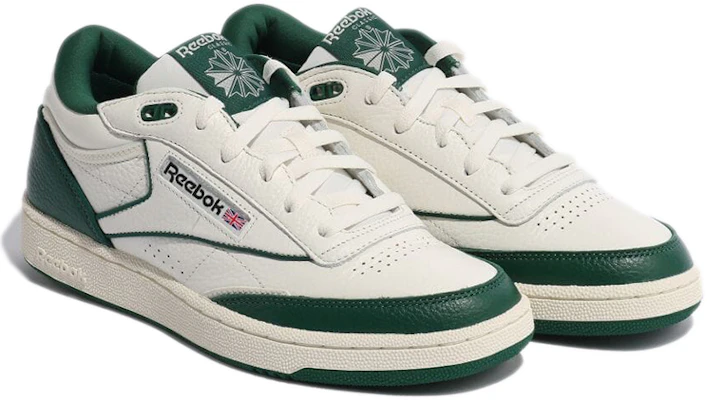Reebok Club C Mid 2 防滑耐磨 中筒 板鞋 男女同款 白綠 Lookbook Reebok Club C Mid 2 防滑耐磨 中筒 板鞋 男女同款 白綠