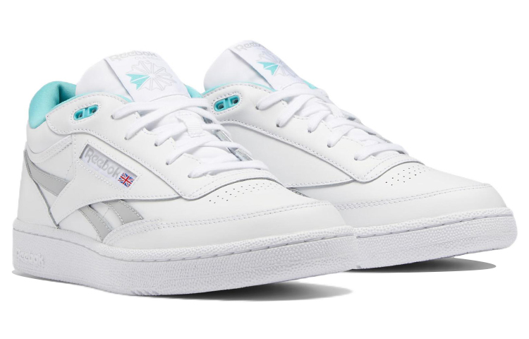 Reebok Club C Mid 2 Revenge Casual Skateboarding Shoes Unisex White Gray 圖 3
