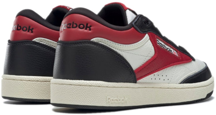 Reebok Club C Mid II 簡潔舒適 復古休閒板鞋 男女同款 黑白紅 Purchase Reebok Club C Mid II 簡潔舒適 復古休閒板鞋 男女同款 黑白紅