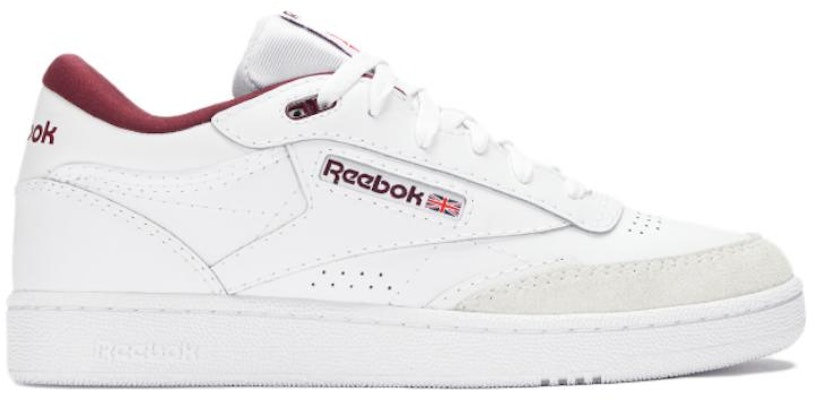 Reebok Classics Club C Mid II 'Putih Maroon Klasik' 100033035 Order Reebok Classics Club C Mid II 'Putih Maroon Klasik' 100033035