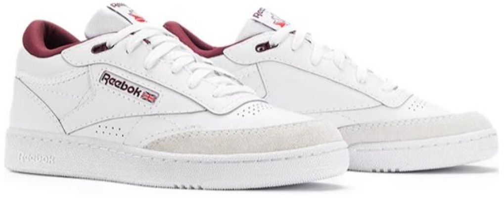 Reebok Classics Club C Mid II 'Putih Maroon Klasik' 100033035 Lookbook Reebok Classics Club C Mid II 'Putih Maroon Klasik' 100033035