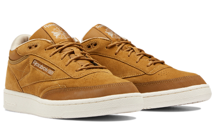 Lookbook Reebok Club C Mid II Minimalistische Retro Skateschuhe Unisex Gelb H69125