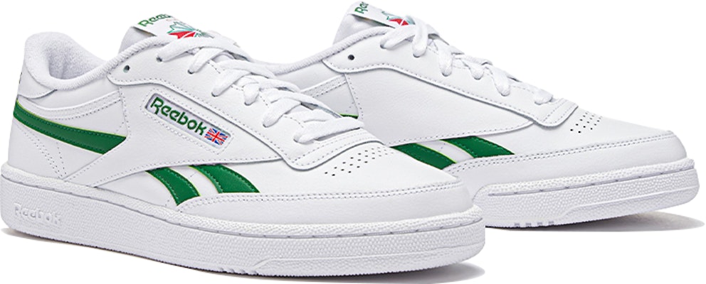 Reebok Club C REVENGE 復古運動休閒 耐磨 低筒 板鞋 男女款 白綠 Lookbook Reebok Club C REVENGE 復古運動休閒 耐磨 低筒 板鞋 男女款 白綠