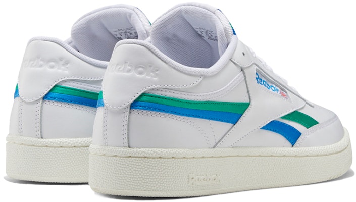 리복 클럽 C 리벤지 운동화 (화이트/그린/블루) FV6368 Shop 리복 클럽 C 리벤지 운동화 (화이트/그린/블루) FV6368