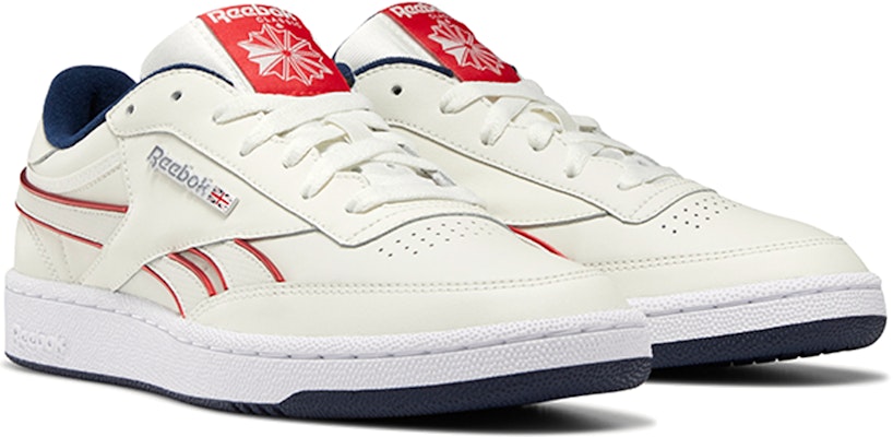 Reebok Club C Revenge Plus 'Chalk Navy Red' DV8634 Lookbook Reebok Club C Revenge Plus 'Chalk Navy Red' DV8634