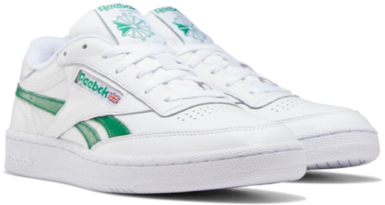 Reebok Club C Revenge 低筒板鞋 男女同款 白綠色 Lookbook Reebok Club C Revenge 低筒板鞋 男女同款 白綠色