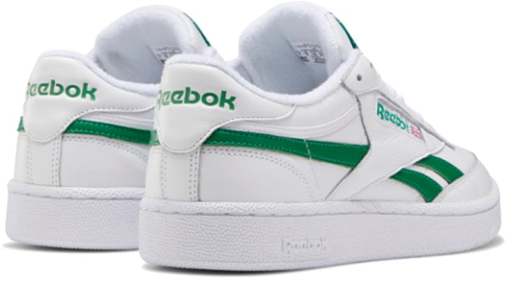 Reebok Club C Revenge 低筒板鞋 男女同款 白綠色 Shop Reebok Club C Revenge 低筒板鞋 男女同款 白綠色