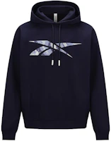 Reebok CNY Logo Embroidered Hoodie Navy Unisex Pullover Sweater 24SRC309UGN2 Reebok CNY Logo Embroidered Hoodie Navy Unisex Pullover Sweater 24SRC309UGN2