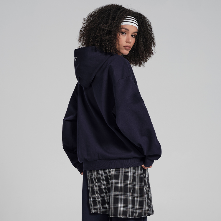 Purchase Reebok CNY 刺繡標誌連帽衫 海軍藍 男女款衛衣 24SRC309UGN2