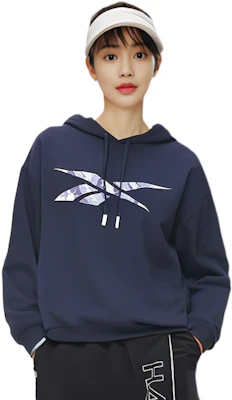 Reebok CNY 刺繡標誌連帽衫 海軍藍 男女款衛衣 24SRC309UGN2 Details for Reebok CNY 刺繡標誌連帽衫 海軍藍 男女款衛衣 24SRC309UGN2