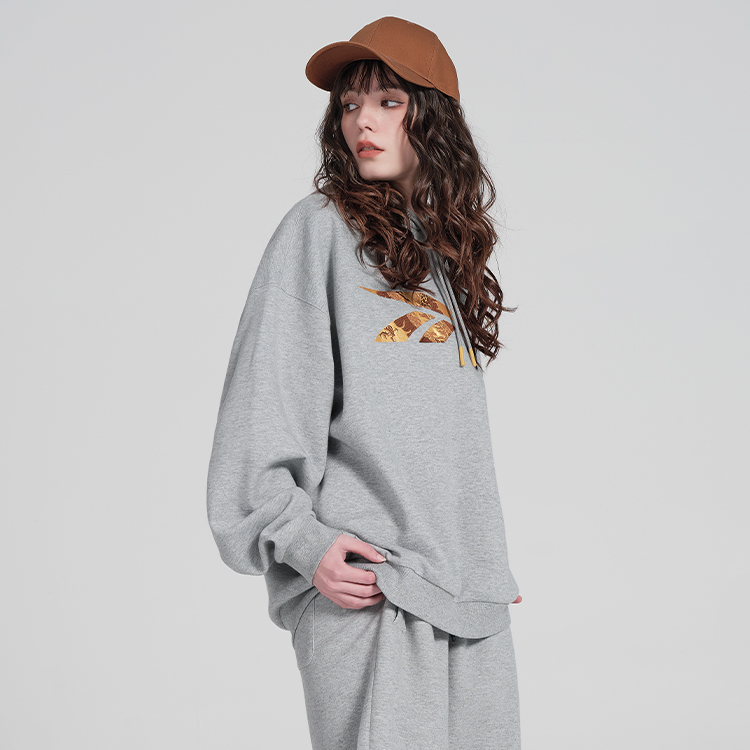 Purchase Reebok 新年刺繡標誌連帽針織衫 男女款 灰色 24SRC309UGG3