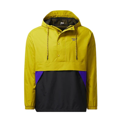 Reebok Colorblock Hoodie Jacket Unisex Sulphur Yellow HB9681