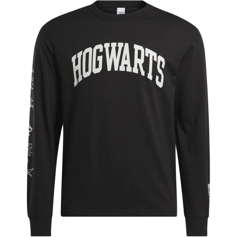 Reebok Colorblock Letter Print Crewneck Sweatshirt Unisex Black 100073931